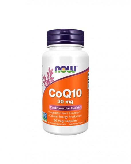 Co-Enzyme Q10 30 mg 60 cápsulas vegetais - Now
