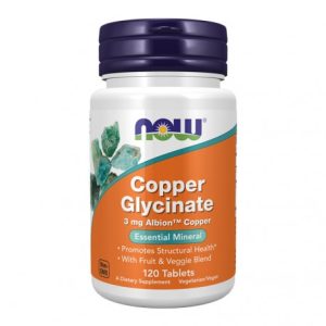 Copper Glycinate  - 120 Comprimidos - Now