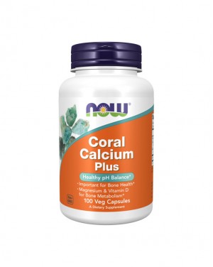 Cálcio Coral Plus 100 cápsulas vegetais - Now