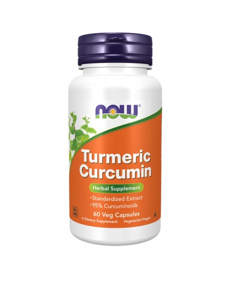 Curcumina Extracto 95% 665 mg 60 cápsulas vegetais - Now