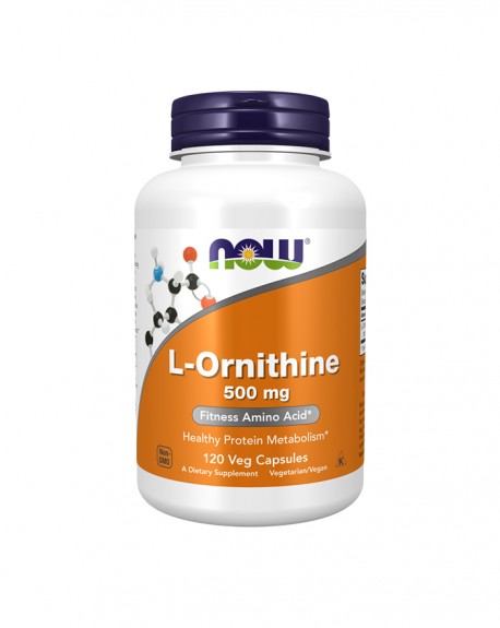 L-Ornitina (l-ornithine) - 120 Cápsulas Vegetais - Now