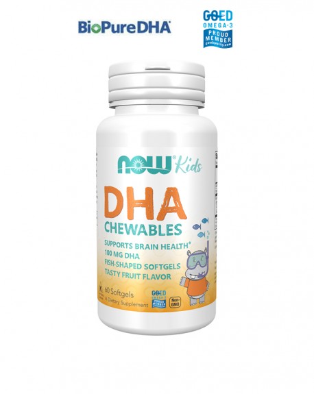 DHA Kids Chewable 60 Cápsulas - Now