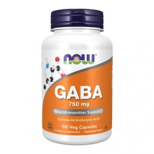GABA 750mg - 100 Cápsulas Vegetais - Now