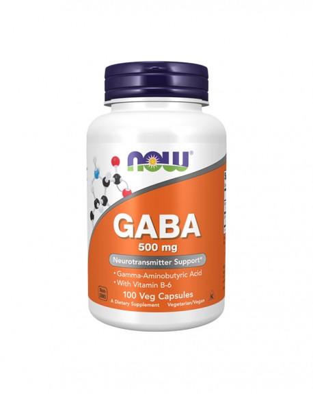 Gaba 500 mg + Vitamina B-6 100 cápsulas - Now