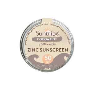 Protetor Solar Zinco Natural Rosto e Desporto FPS 50 Cocoa Tint 45g - Suntribe
