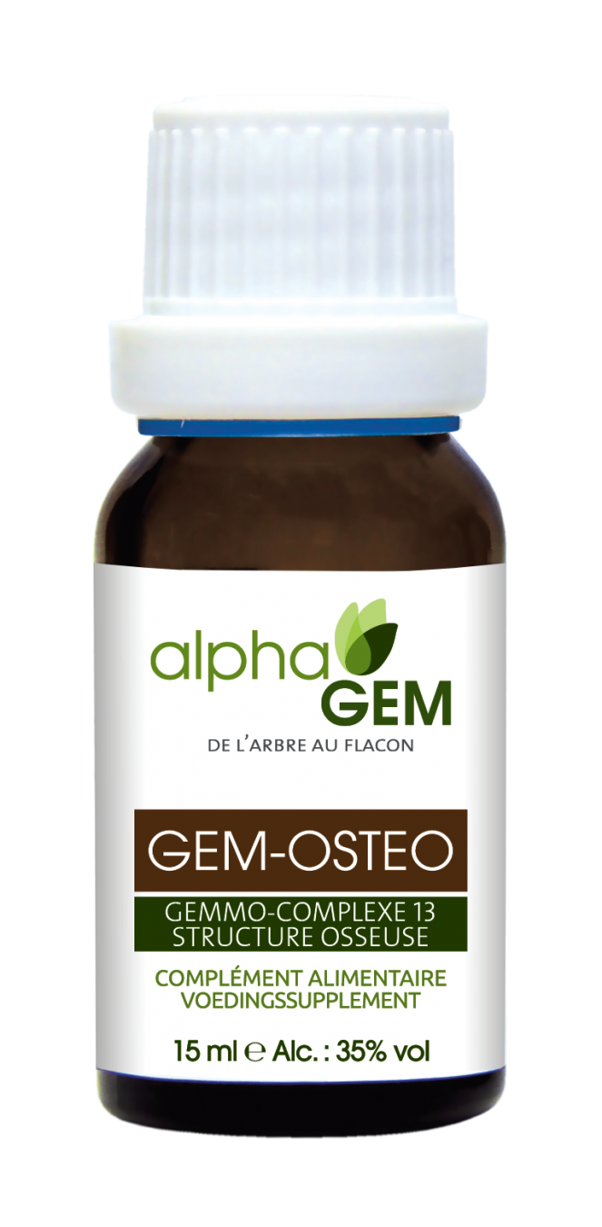 Gem-Osteo, Complexo 13 Estrutura Óssea - 15ml - Alphagem