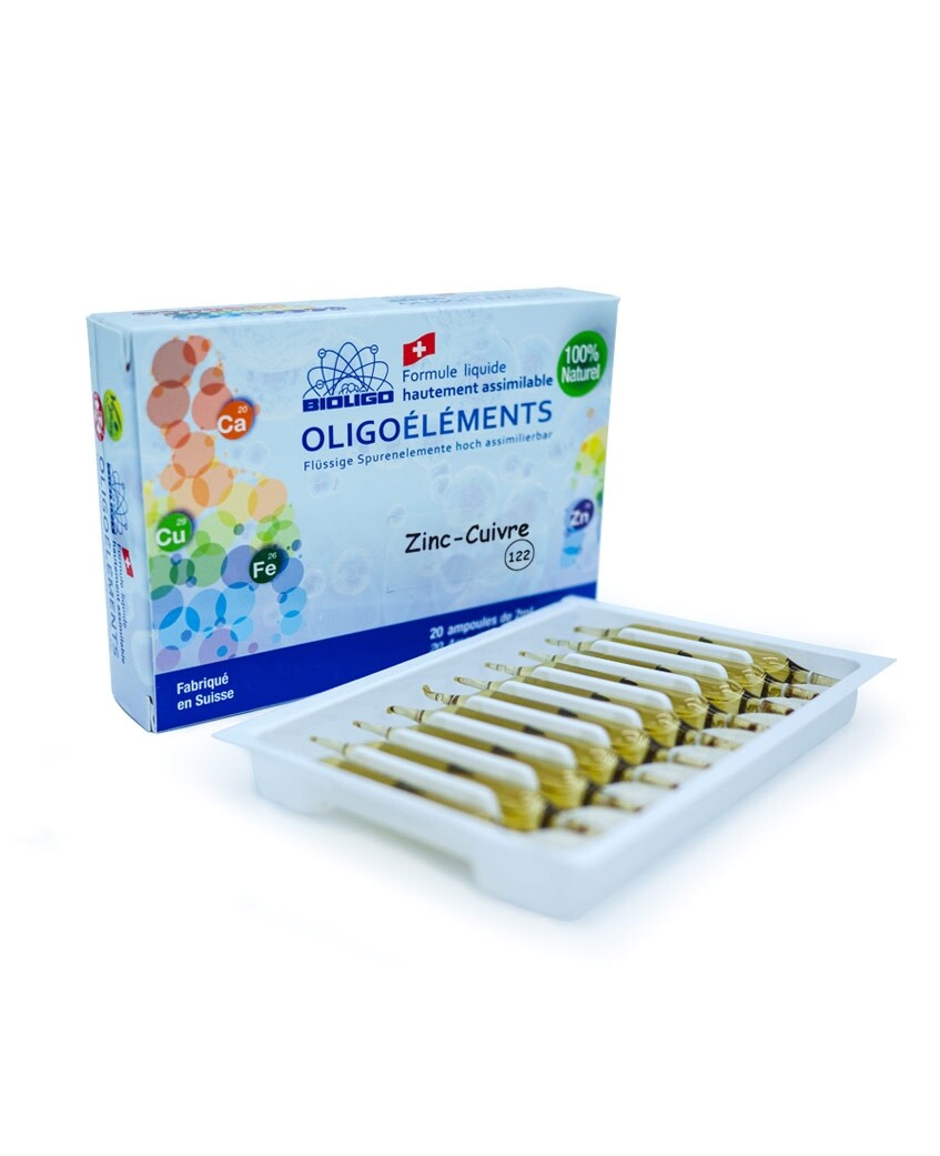 Oligoelemento Zinc-Cobre 20 ampollas - Bioligo