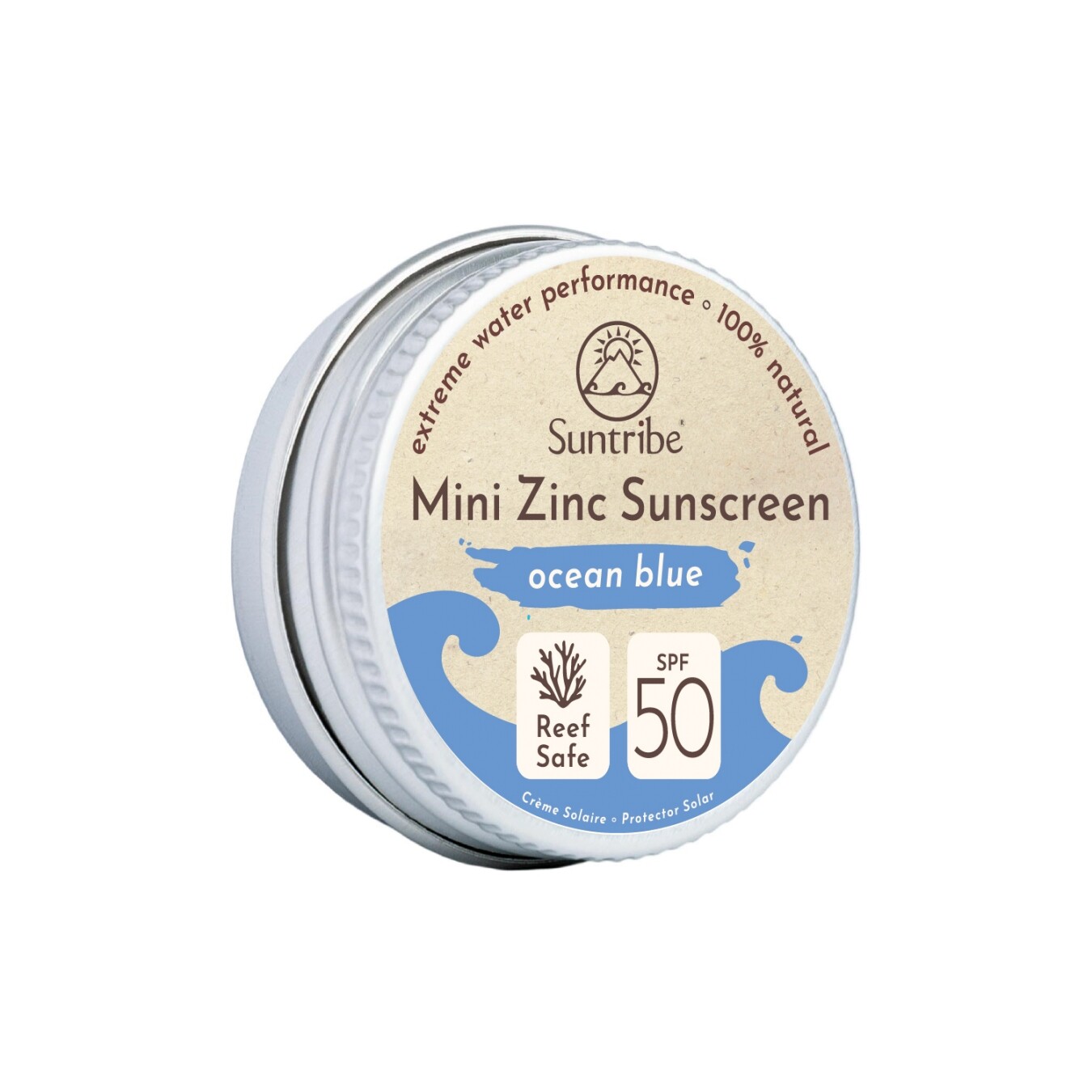 Protector Solar de Zinc FPS 50 Turquesa 15g - Suntribe