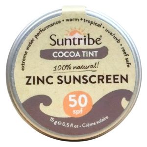 Protetor Solar Zinco Natural Rosto e Desporto FPS 50 Cocoa Tint 15g - Suntribe