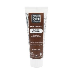 Dentífrico Branco Natural Alcaçuz & Carvão Ativo BIO sem flúor 75ml