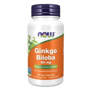 Ginkgo Biloba 60 mg 60 cápsulas vegetais - Now