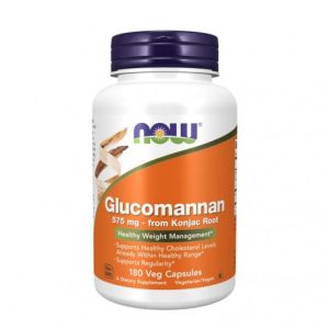 Glucomannan 575 mg - 180 Cápsulas Vegetais - Now