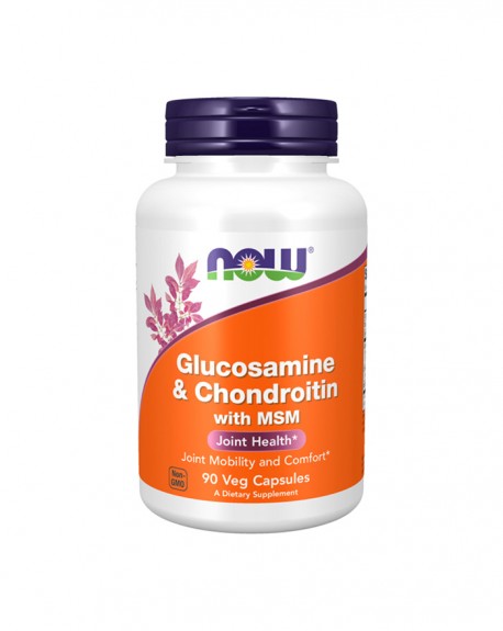 Glucosamina, Condroitina e Msm 500 mg/400 mg/300 mg 90 cápsulas - Now