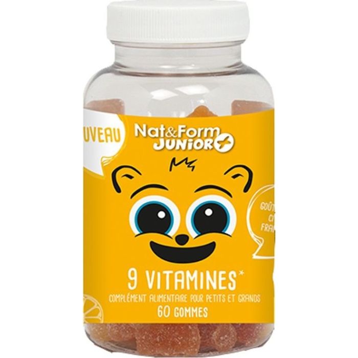 9 Vitaminas Junior + 60 gominolas - Nat Form