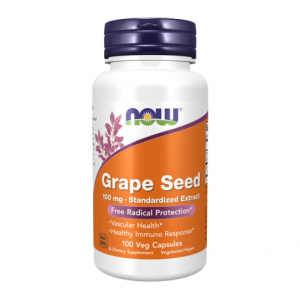 Grape Seed 100 mg - 100 Cápsulas - Now