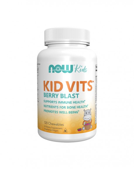 Vitaminas Kids Berry Blast 120 comprimidos mastigáveis - Now