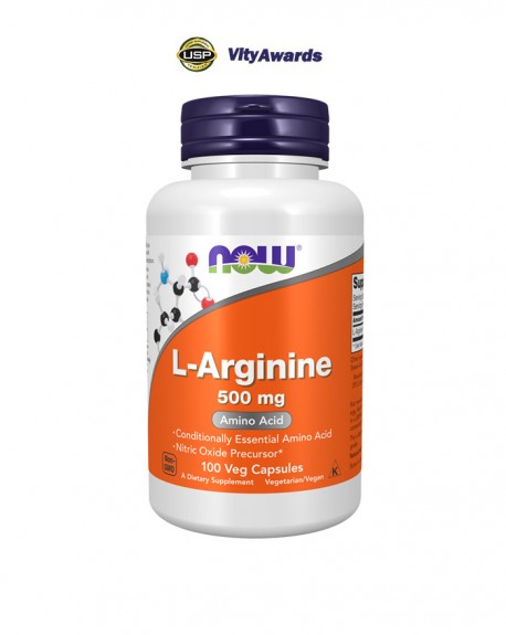 L-Arginine 500 mg - 120 Cápsulas - Now