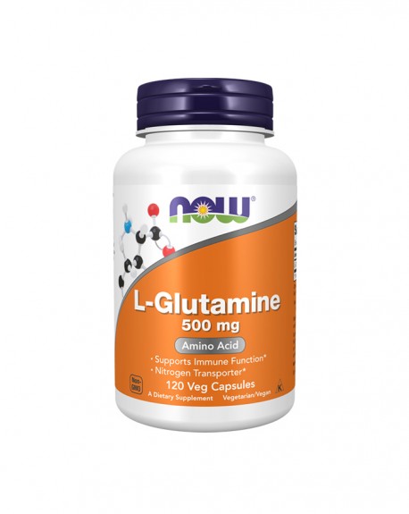 L-Glutamine 500 mg 120 cápsulas - Now