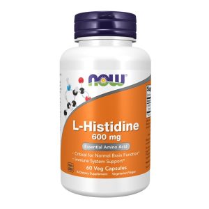 L-Histidine 600 mg - 60 Cápsulas - Now