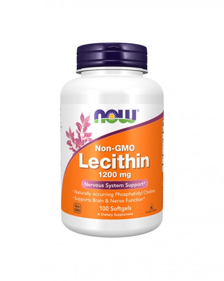 Lecitina 1200 mg 100 cápsulas vegetais - Now