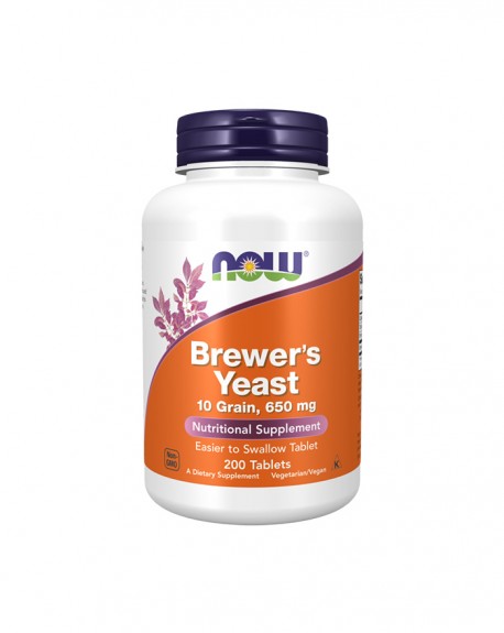 Levedura de Cerveja 650 mg 200 comprimidos - Now