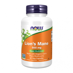 Juba de Leão (Lion’s Mane) 500 mg - 60 Cápsulas – Now