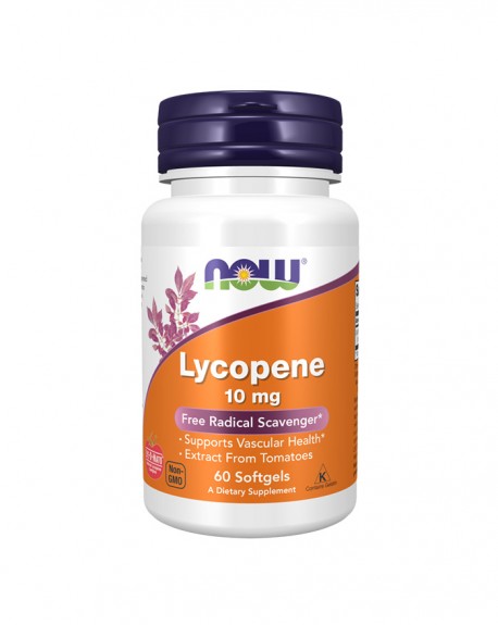 Lycopene 10 mg - 60 Cápsulas Moles - Now
