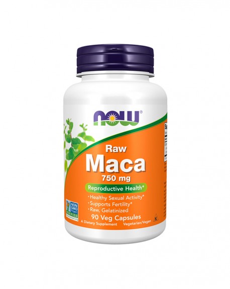 Maca RAW 750 mg - 90 cápsulas – Now