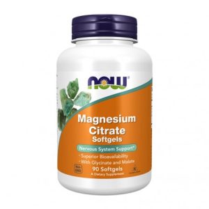 Magnesium Citrate 90 Cápsulas Moles - Now