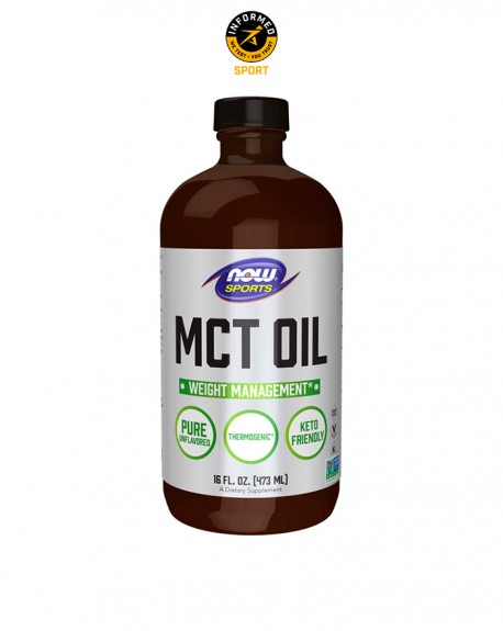 MCT (Medium Chain Triglycerides) Oil 473 ml - Now