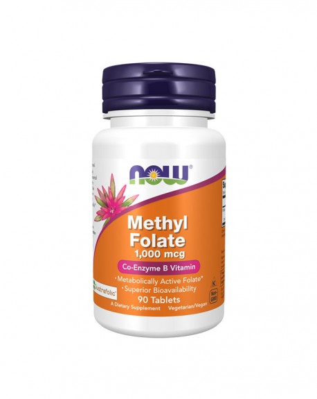 Methyl Folate 1000 mcg 90 comprimidos - Now