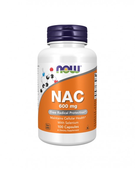 NAC 600 mg 100 cápsulas - Now