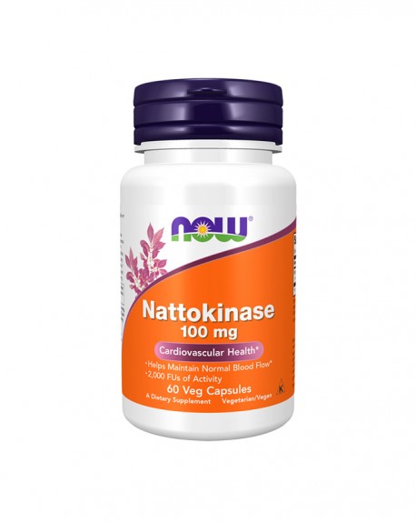 Nattokinase 100 mg 60 cápsulas vegetais - Now