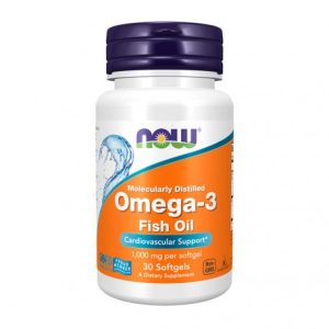 Omega-3 Fish Oil - 30 Capsulas Moles - Now