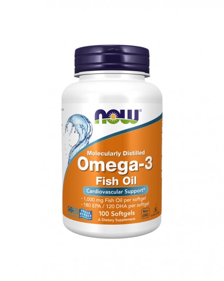 Omega 3 - Omega 3 Choles Free 100 - 1000 mg 100 cápsulas - Now