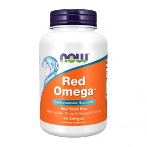 Red Omega (Ómega 3 + CO Q10 + Arroz Vermelho Bio) - 90 Capsulas Moles - Now