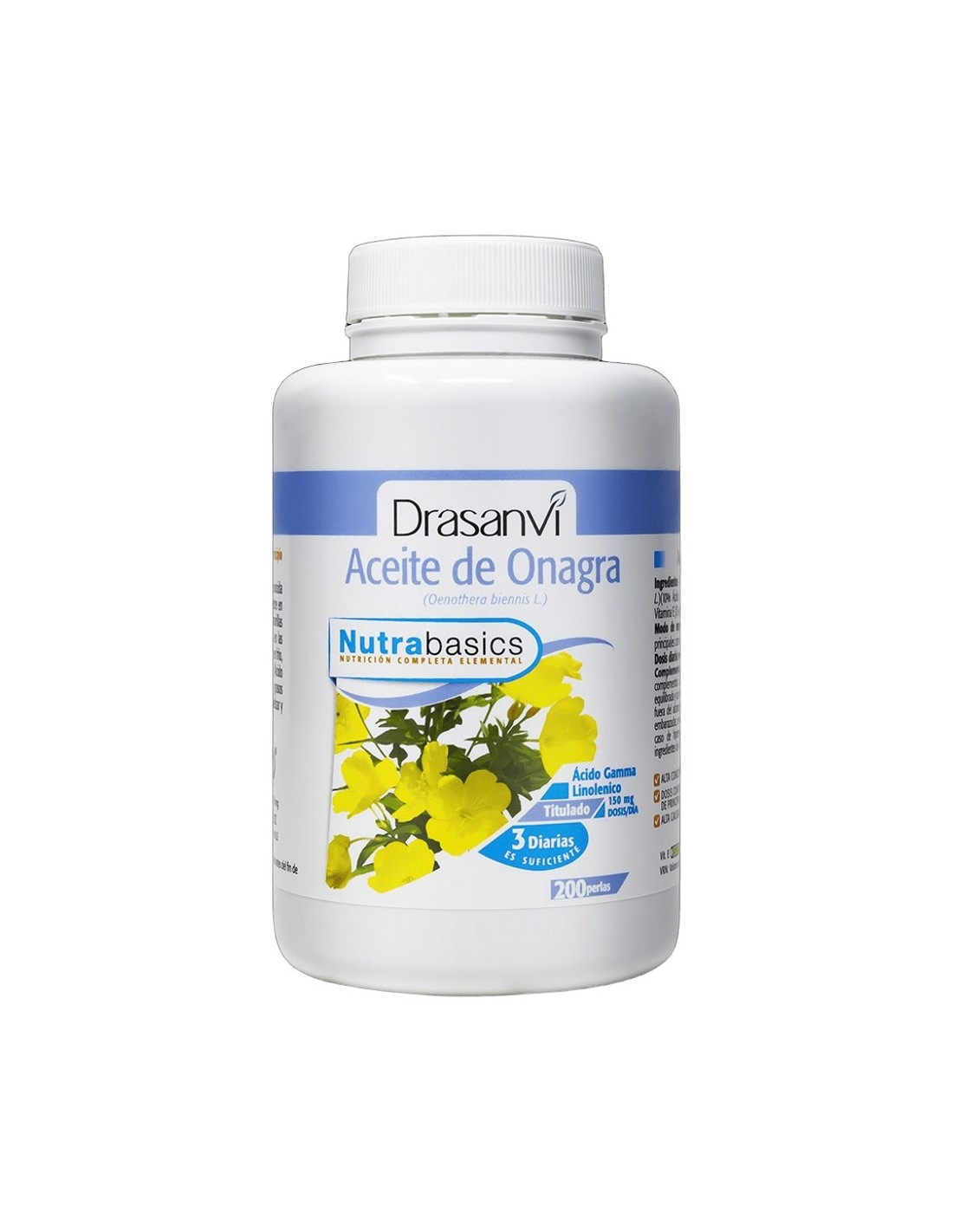 Oleo de Onagra 500mg 200 Perolas – Nutrabasics