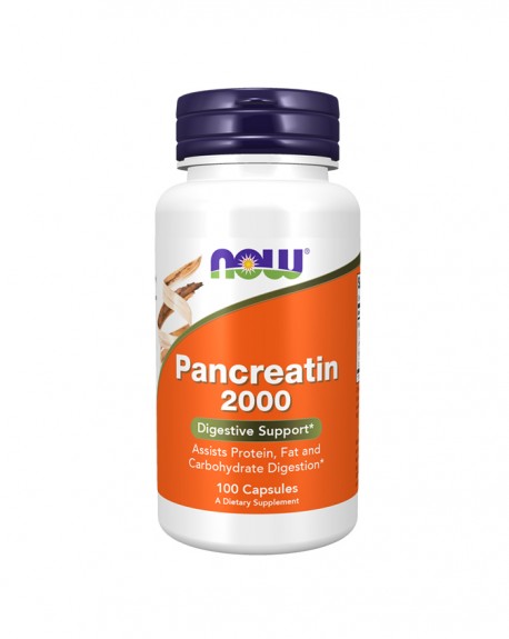Pancreatin 2000 - 100 Cápsulas - Now