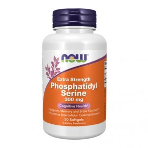 Phosphatidyl Serine 300 mg Extra Strength - 50 Cápsulas Moles - Now