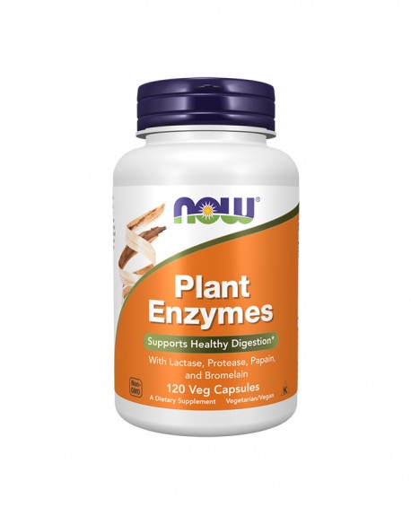 Plant Enzymes 120 Cápsulas Vegetais - Now