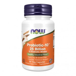 Probiotic-10 25 Billion - 30 Cápsulas Vegetais - Now