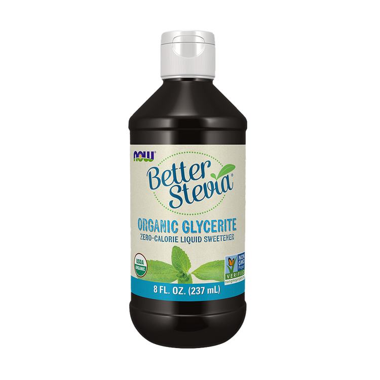 BetterStevia Líquido, Glicerite Biológica - 237ml - Now