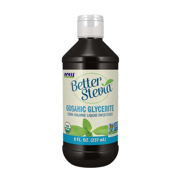 BetterStevia Líquido, Glicerite Biológica - 237ml - Now