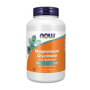 Magnesium Glycinate with BioPerine - 180 Cápsulas - Now