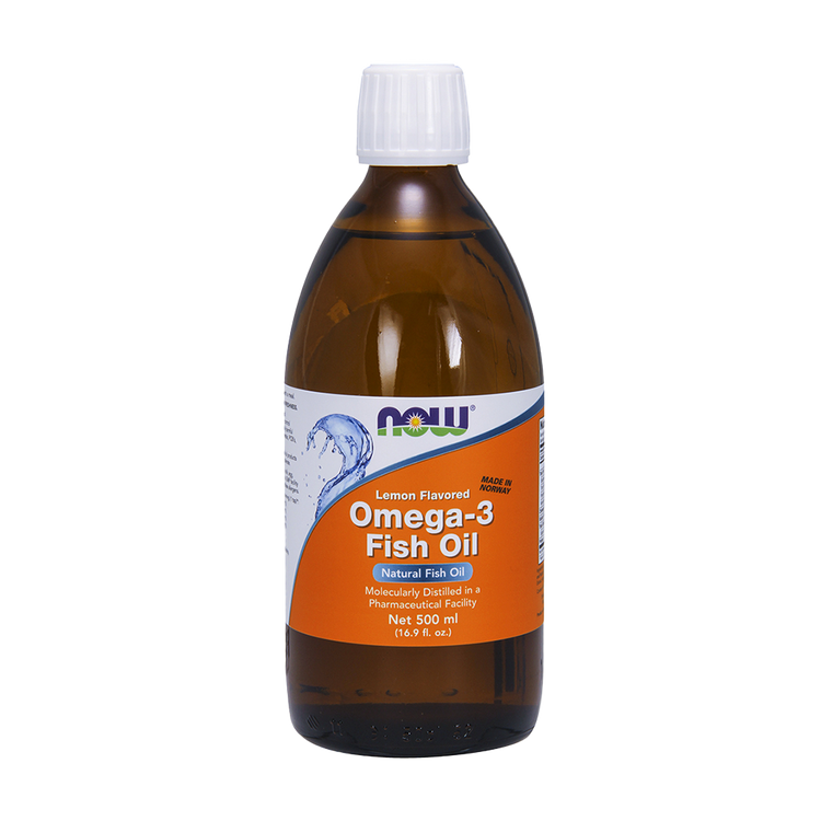 Omega-3 Fish Oil Liquid - 500 ml - Now