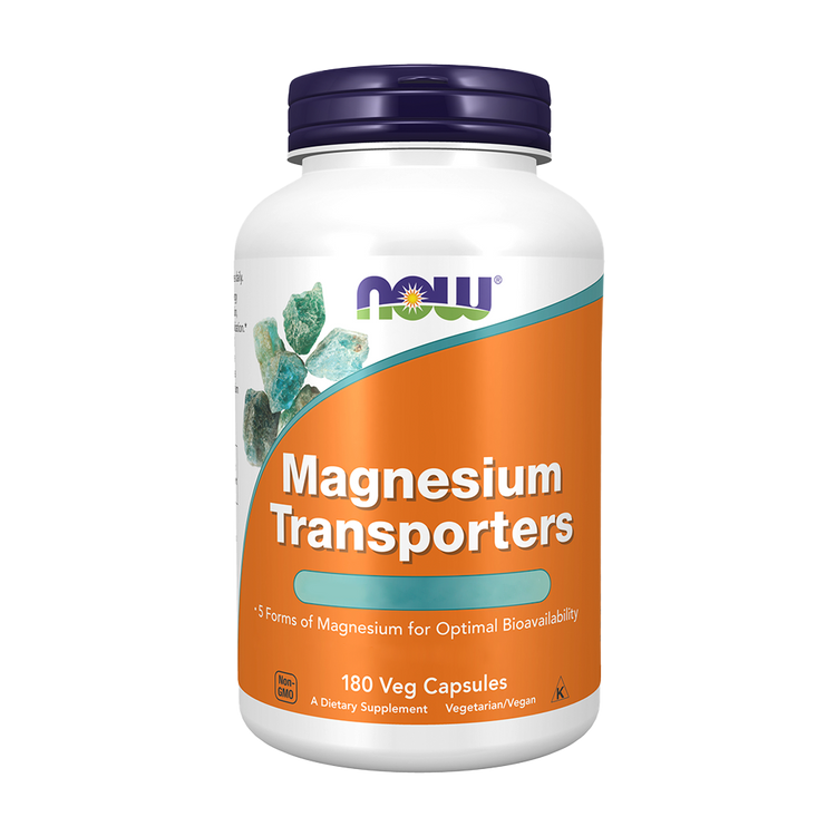 Magnésio  Transporters - 180 Cápsulas - Now