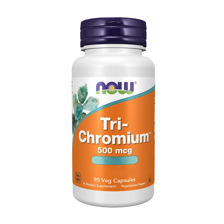 Tri-Crómio + Canela 500 mcg 90 cápsulas vegetais - Now