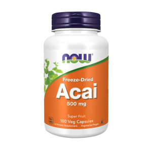 Açaí 500 mg - 100 Cápsulas - Now