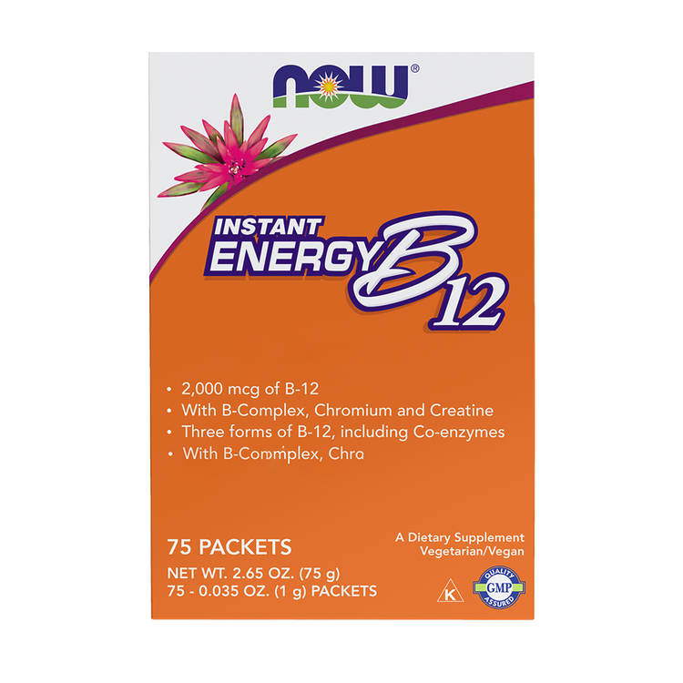 Vitamin B-12, Instant Energy - 75 Packets - Now