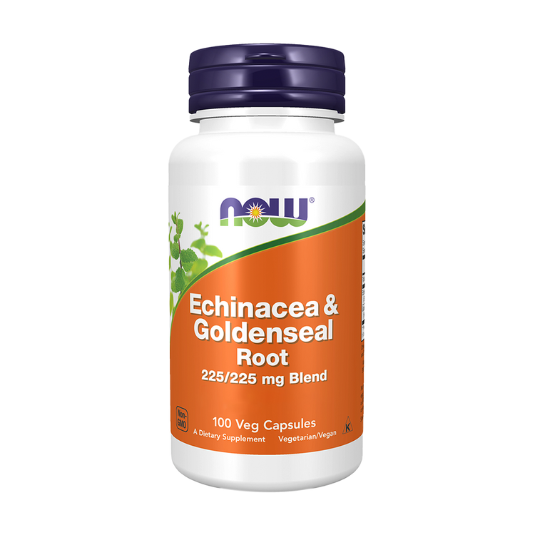 Echinacea + Goldenseal Root - 100 cápsulas - Now
